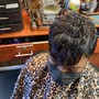 Shampoo and Style on relaxed hair