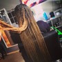 Small butt length knotless Braids