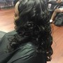 Blow dry and curl