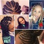 Tribal braids w/ box braids