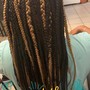 Tribal braids w/ box braids