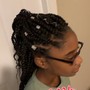 Kids Braid up ponytail