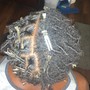 Invisible locs (lower back length)