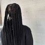 medium large knotless braids