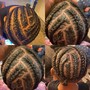 Male Full Head twist/plaits/cornrows