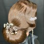 Ponytail, wash  and silk press