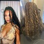 Medium Boho braids (human hair is $60 added)