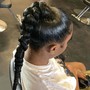 Updo braid ponytail medium