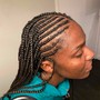 Wig braids down