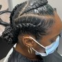 Large Feed-in Ponytail