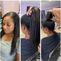 Sleek ponytail/Natural Style