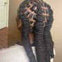 Loc Retwist w/Two Strand Twist (longer than mid back)