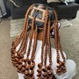 Small knotless braids hair included