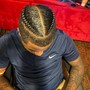 Men Small two strand twist(half of head)