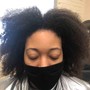 Partial custom color, deep conditioner, end trim and style