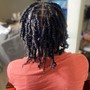 Loc retwist with/Loc Style including weave