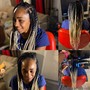 Micro Box Braids midback