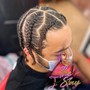 Men's Fade Freestyle Cornrows