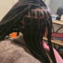 Medium size Boxbraids Mid-back