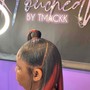 Sleek ponytail