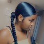 Braid down (for wig or weave)