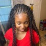 5-10 Feed In Braids (straight back)