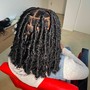 Small Mid Back Knotless W/ BEADS ONLY