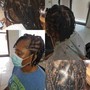 Cut locs into a style or even locs ( retwist not included)