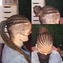 Cornrows / straight back braids/ under wig braids