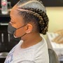 Stitch braid Ponytail (8-12 braids only)