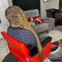 Wig braid down and wash