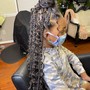 Kids Individual Braids with natural hair no hair added