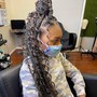 Kids Individual Braids with natural hair no hair added