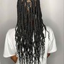 Large Knotless Braids