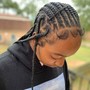 Small midback Box/ Knotless braids