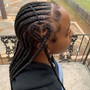 Small midback Box/ Knotless braids