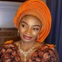 Full face Glam Makeup and Gele