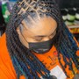 Braided Mohawk with box braids