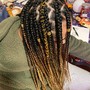 2-4 Cornrows W/added hair