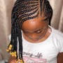 Kid knotless Braids age less than 15years