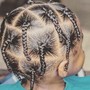 Kid's feed in braids