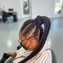 2 layered feed in braids