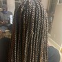 Medium Box Braids butt