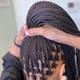 Cornrows with hair added