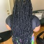 Butterfly locs - mid-back length