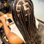 Medium Knotless Braids (8 rows) read description