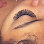 Brown lash extensions any style