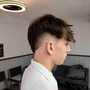 Haircut with lineup