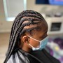 Freestyle stitch braids with designs