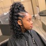 Shampoo and Style Relaxed Hair